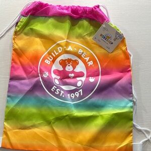 Build-A-Bear Colorful Drawstring Bag